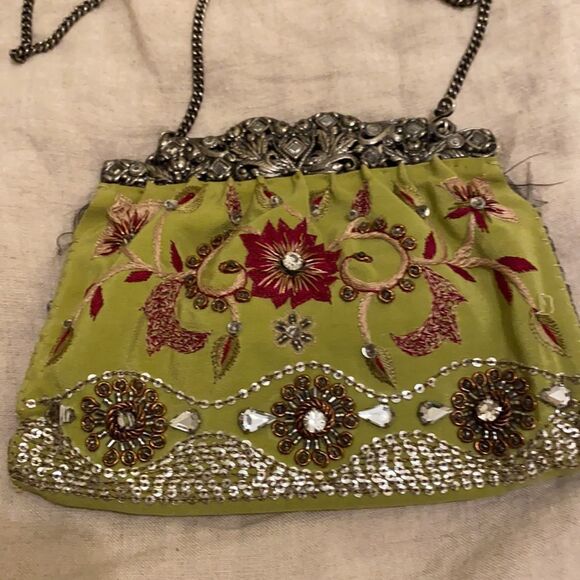 𝅺VINTAGE silk bag/  pouch/wallet in good condition. - Picture 5 of 14